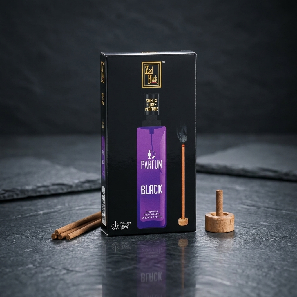 Zed Black Parfum Black Premium Fragrance Dhoop Sticks (Smells Like Perfume)